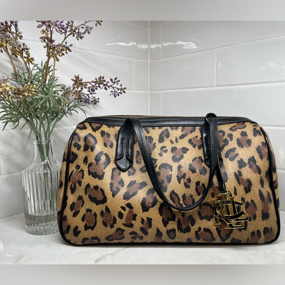 Lauren Ralph Lauren Caldwell Leopard Bag